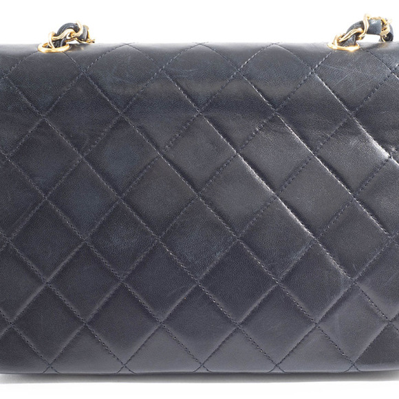 Chanel Matelasse Black Chain Shoulder Bag, Lambskin Leather, Women's, Black, ... - Picture 3 of 16